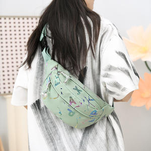 Riñonera con cremallera de poliéster unisex transfronteriza, venta al por mayor, bandolera versátil informal, bolsa de viaje ligera de gran capacidad para teléfono - Product Image 4