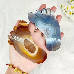 Pierre de guérison en agate naturelle de qualité supérieure, sculptée à la main, pour la méditation Reiki, l'équilibre des chakras, la décoration intérieure et les cadeaux - Product Image 3