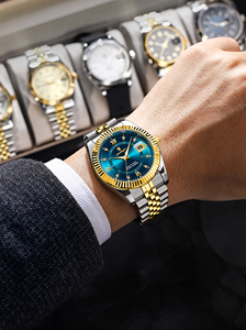 POEDAGAR 910 Montre-Bracelet de Luxe Sport pour <span class=keywords><strong>Homme</strong></span> Étanche Lumineuse avec Date, Montre à Quartz en <span class=keywords><strong>Acier</strong></span> Inoxydable, Montres pour Hommes - Product Image 6