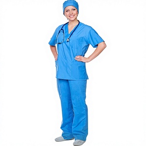 Uniformes Médicos de Poliéster Tejido Personalizados OEM/ODM para Hospital, Conjuntos de Uniformes de Enfermería con Detección de Agujas, Alta Calidad para Mujer - Product Image 1