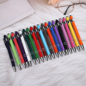 Bolígrafo con punta de lápiz óptico Metal 2 en 1 Stylus Bolígrafo 1,0mm Tinta negra para Smartphone Tablet Touch Pen - Product Image 2