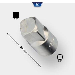 BRILLIANT TOOLS - BT021904 Adaptateur 3/8 ''à 1/2''-ACCESSOIRES DE CLÉ À DOUILLE EAN 4042146775806 3/8" - Product Image 2