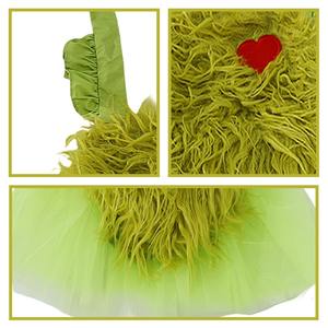Disfraz de monstruo de piel verde para niñas niños Navidad bebé burbuja mameluco vestido corazón <span class=keywords><strong>Santa</strong></span> <span class=keywords><strong>Claus</strong></span> inspirado - Product Image 6