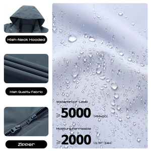 Outdoor Hiking Work Unisex Sports Jacket Waterproof Wind Coat Casual Outerwear Running Jacket <strong>Windbreaker</strong> For Men And Women - Product Image 3