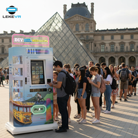Distributeur automatique de pièces de monnaie souvenirs à écran tactile avec code QR, pour usage intérieur, avec plusieurs options de paiement