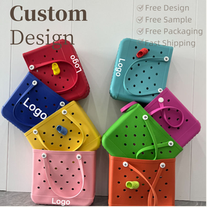 Оптовая продажа от фабрики LS: Модная летняя водонепроницаемая пляжная сумка из ЭВА с индивидуальным логотипом, силиконовая, для школы, подарков, пляжа - Product Image 1