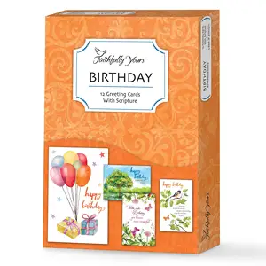 Combinaison de cartes d'anniversaire inspirantes, en boîte, avec versets de la Bible, cartes de vœux avec enveloppes, vente en gros