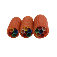 Micro-conduit/conduit en PEHD haute résistance aux intempéries, 7 trous, sous-conduit à faible frottement, soufflage d'air en silicone, fibre à profil bas
