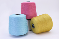 Fil mélangé anti-boulochage 72% Viscose 28% PBT Forme du noyau à haute torsion-Reste et doux