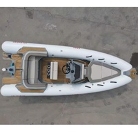 Bateau pneumatique RIB580 en PVC et Hypalon avec coque rigide en fibre de verre, bateau de pêche sportif, capacité de 10 personnes, à vendre