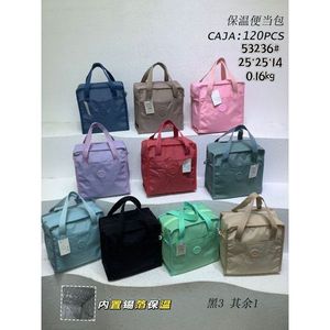 Borsa termica per bento 25*25*14 cm con rivestimento interno in lamina per la conservazione del pranzo - Product Image 3