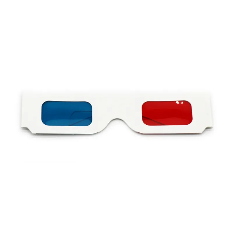 영화를위한 OEM 3D 안경 유니버설 아나글리프 골판지 빨강 및 파랑 시안 3D 종이 안경