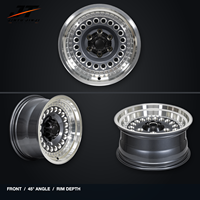 Jantes Beadlock Polies Concaves Peu Profondes 18-22 Pouces 5x108 2 Pièces pour BMW Audi Mercedes-Benz
