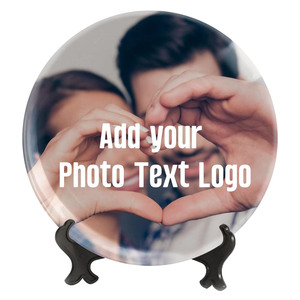 Tùy Chỉnh Gốm Xương Trung Quốc Trang Trí Tấm Cá Nhân Thêm Hình Ảnh Của Bạn Biểu Tượng Văn Bản Tấm Quà Tặng Cho Sinh Nhật Kỷ Niệm Trang Trí Nội Thất - Product Image 1