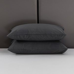 Funda de Almohada Antiestática de Algodón Orgánico Ecológico con Fibra de Plata, Tejida, con Diseño Rectangular Bordado Personalizado, en Oferta - Product Image 3