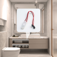 Interrupteur intelligent à détection de mouvement pour armoire de salle de bain DC12V, sans perçage, étanche IP22, en ABS, avec câble à borne SM