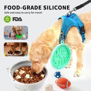 WEVI produk baru ramah lingkungan bepergian silikon mangkuk anjing pengumpan hewan peliharaan dapat dilipat portabel kucing air mangkuk untuk membawa luar ruangan - Product Image 6