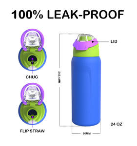 双层真空运动水瓶 - 40盎司 24小时保温 不含BPA 不锈钢水杯 可定制颜色/徽标 - Product Image 3