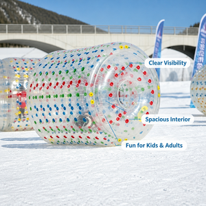 Balle à roulettes gonflable robuste pour <span class=keywords><strong>la</strong></span> neige et l'herbe, balle géante en TPU durable pour les jeux d'équipe en extérieur - Product Image 2