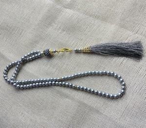 Vente en gros de 99 perles de 6 mm en verre, pendentif TASBIH, style islamique, perles de prière, Moyen-Orient, Misbaha, Sibha, chapelet musulman - Product Image 5