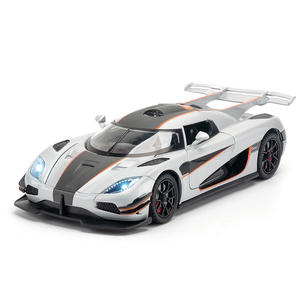 Coche de Juguete de Aleación a Escala 1:24 de Alta Calidad, Modelo <span class=keywords><strong>Koenigsegg</strong></span> <span class=keywords><strong>One</strong></span>, con Suspensión, Dirección, Sonido y Luces - Product Image 1