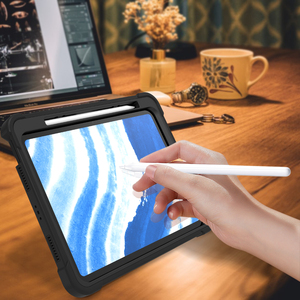 <span class=keywords><strong>New</strong></span> Heavy Duty mềm silicon PC Rugged Chân đế chống sốc tablet trường hợp bìa <span class=keywords><strong>Shell</strong></span> cho <span class=keywords><strong>iPad</strong></span> không khí 11 2024/không khí 4 2020/không khí 5 10.9 2022 - Product Image 6