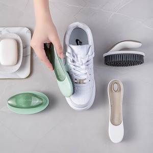 Brosse à chaussures à poils doux en nylon, outil de nettoyage doux pour chaussures et vêtements, brosse à linge domestique multifonctionnelle - Product Image 2