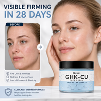 Crème Visage Professionnelle au Peptide de Cuivre GHK-Cu Effet Raffermissant Visible & Réparateur de Peau, Crème Anti-Rides pour Marque Privée