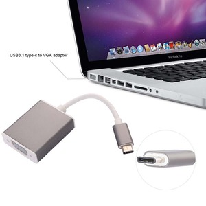 Offres Spéciales câble adaptateur VGA Type C vers femelle USB USBC 3.1 vers VGA adaptateur pour Macbook 12 pouces Chromebook Pixel Lumia <span class=keywords><strong>950XL</strong></span> - Product Image 5