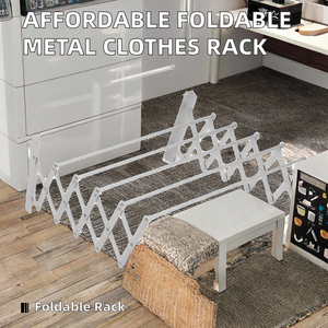 Nuevo Producto: Tendedero Plegable de Aluminio de Cinco Niveles, Perchero Metálico Multifuncional para Almacenamiento y Organización - Product Image 2