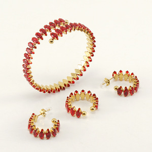 ขายส่งสร้อยข้อมือชุบ<span class=keywords><strong>ทอง</strong></span>18K สแตนเลสเพทายสร้อยข้อมือแฟชั่นเครื่องประดับผู้หญิงปรับได้หรูหรา - Product Image 5