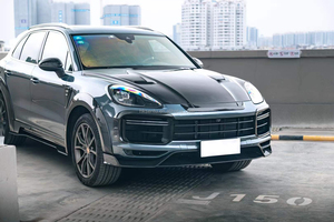 ชุดแต่งกันชน Cayenne รุ่นใหม่ สไตล์ MSY คาร์บอนไฟเบอร์  ลิ้นหน้า สเกิร์ตข้าง ดิฟฟิวเซอร์ สปอยเลอร์ ซุ้มล้อ ฝากระโปรง แบบยึดติดด้วยสกรู - Product Image 2