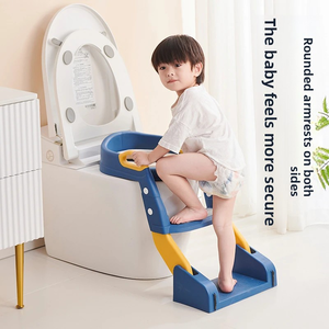 Entraîneur de toilettes pour enfants de style escalier pour garçons et filles-escabeau pour tout-petits avec siège de pot, usage domestique pour pipi et caca - Product Image 4