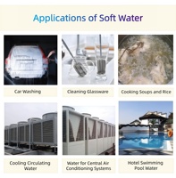 Adoucisseur d'eau industriel grande capacité 2000L/H avec filtration au sable pour la production de savon, haute efficacité, multi-tension