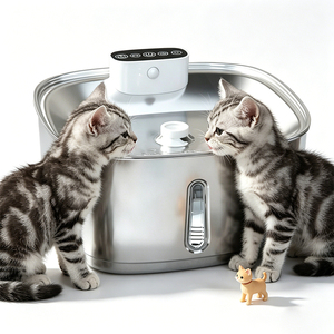 Scratch Resistant Stainless Steel Pet Water Fountain Simple Disassembly Clean <b>Cat</b> Dog Fountain - Product Image 1