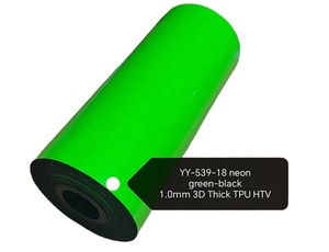 For Custom 3D <strong>Printed</strong> Thermal Vinyl TPU Embossed Brand Name Logo Clothing Soft <strong>Heat</strong> <strong>Transfer</strong> Film Paper Material YY-539 - Product Image 1