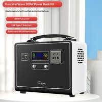 Kits d'encastrement pour alimentation portable extérieure 12V vers 220V, onduleur à onde sinusoïdale pure, boîtier de batterie externe DIY PCBA avec ventilateur de refroidissement