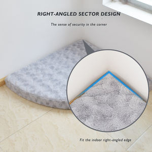 Nouveau tapis de <span class=keywords><strong>chien</strong></span> à Angle droit commun quatre saisons résistant aux morsures tapis de chat en peluche court détachable lavable antidérapant lit de chenil d'angle - Product Image 4