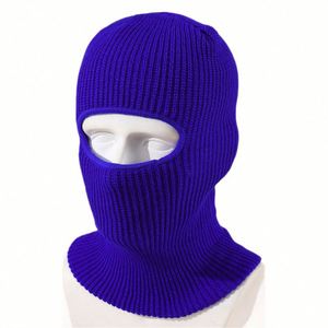 Winter Outdoor Ski Mask Solid Color Warm Knitted <b>Hat</b> with Single Hole Cap Custom Logo Balaclava - Product Image 4