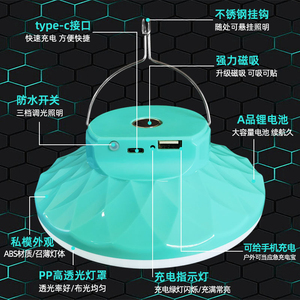 Turquoise Plastic Outdoor Solar Powered <b>LED</b> Light IP20 5000K Daylight Smd2835 CRI 85 Dimmable Portable Modern Design - Product Image 6