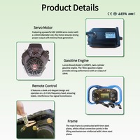 Cortadora de Césped a Control Remoto Vigorun MTSK1000, Cortadora de Césped Multifunción 5 en 1 para Terrenos Difíciles