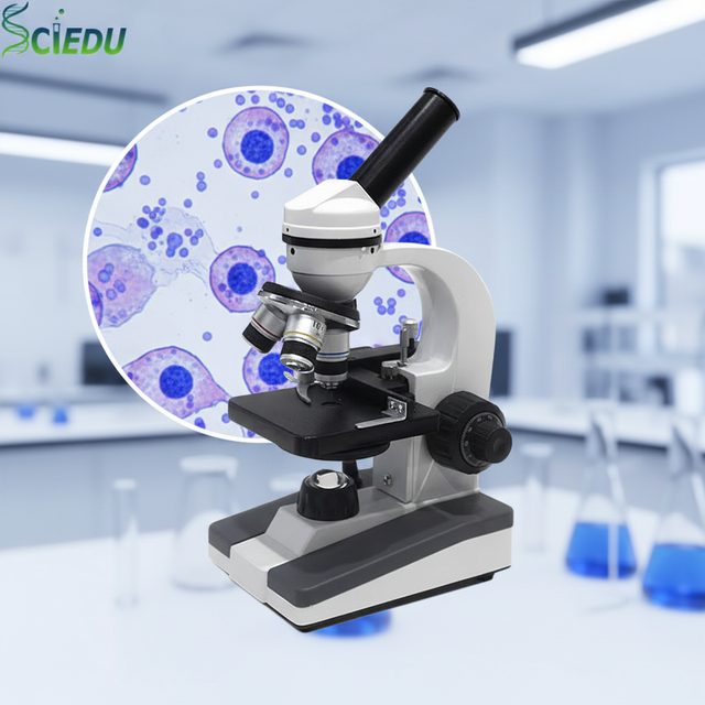 Microscope Biological XSP-116D Optics Microscope Students Biological Science Monocular Oblique Tube Microscope