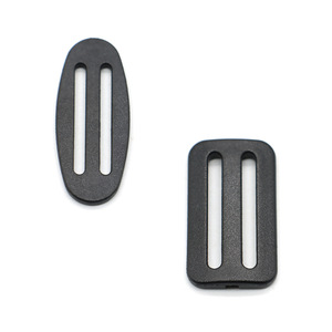 Hebilla de plástico con anillo en D de 32 mm y 31 mm, negra, de nailon, para ajuste de cinturón de seguridad para cochecito de bebé - Product Image 1