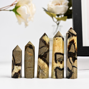 Vente en gros : Tour de cristal naturel Septarium, pointe de cristal, obélisque, pierre précieuse en vrac pour l'artisanat et la décoration intérieure - Product Image 5