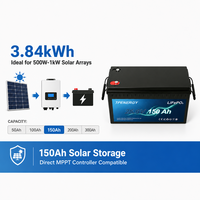 Batterie LiFePO4 TPENERGY 24V 100Ah 150Ah pour système de stockage solaire domestique hors réseau, remplacement du BMS au plomb-acide