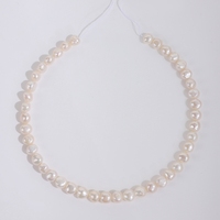 Perles d'eau douce naturelles irrégulières de 3 à 11 mm, trou latéral, polies des deux côtés, perles en vrac pour la création de bijoux faits main pour hommes et femmes