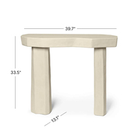 Table console en marbre massif naturel, prix de gros d'usine chinoise KUMUSI, pour salon, hôtel et villa, taille personnalisable