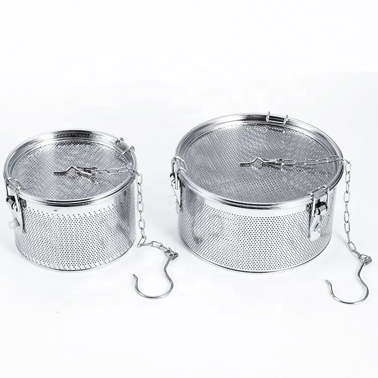 Filtro para tempero, malha de aço inoxidável, filtro de bola de chá sopa temperos, cesta de seperação para casa e cozinha