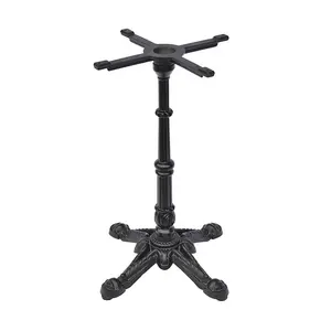 Ductile Iron Legs With Adjustable Feet Outdoor Black Antique Vintage Dinning Bar Tables Cast Iron Legs