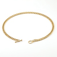 Collier et bracelet en acier inoxydable plaqué or 18 carats PVD sur mesure, maille cubaine Miami 8 mm avec fermoir OT, vente en gros